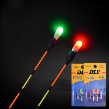 2PCS Light Stick with CR311 Battery Electronic Light Sticks Red/Green Luminous Fishing Float Accessory Fishing Tackle FU005