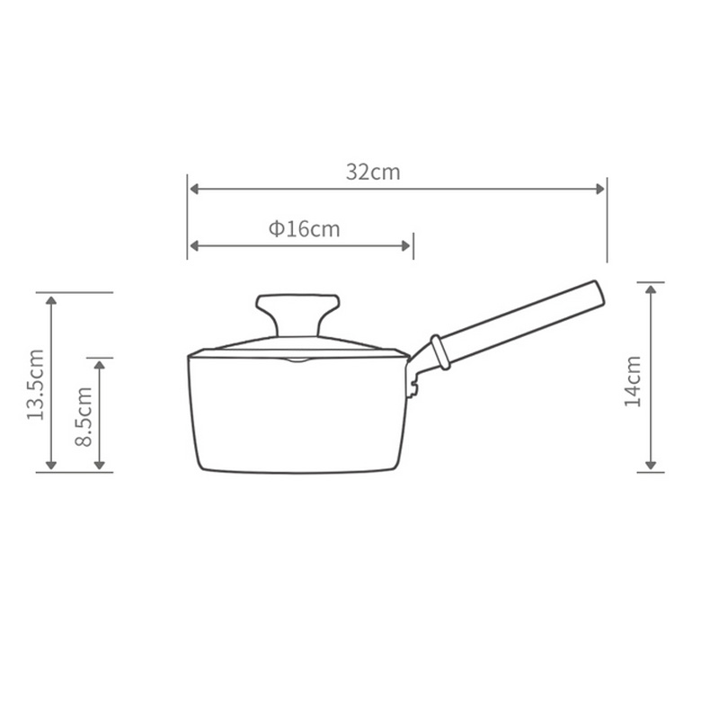 Youpin MOTOMI Pan 26cm Non-stick Multi-purpose Aluminum Alloy Frying Pan 16cm Milk Heating Pot Egg Soup Kitchen Cooking