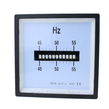 SQ-96-HZ CP-96 DE-96 AC 45-55 Hz 45-65 Hz 55-65 Hz 110V 220V 380V 415V 440V Vibrating Spring Frequency Meter