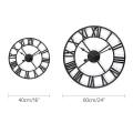 Newest 40cm/60cm Wall Clock Vintage Home Decor Livingroom Roman Round Shape Wall DecorativeHome Decoration Accessories Clock