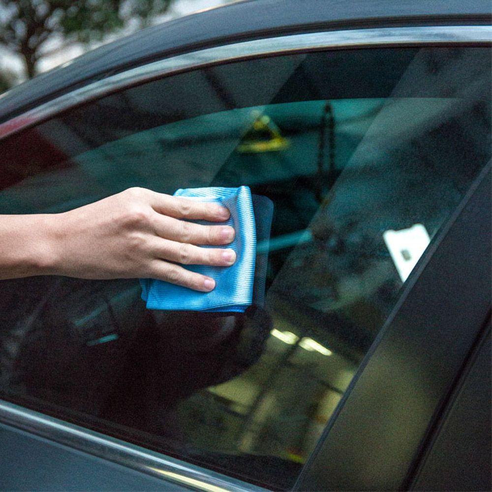 30 * 30CM Car Wash Microfiber Towel Water Absorbable Glass Kitchen Cleaning Cloth Wipes Table Window Towel