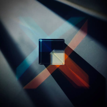 Color Prism Light Cube Large 34mm Photo Props Cube Cube Diamond Teaching Color Separation Physics Experiment