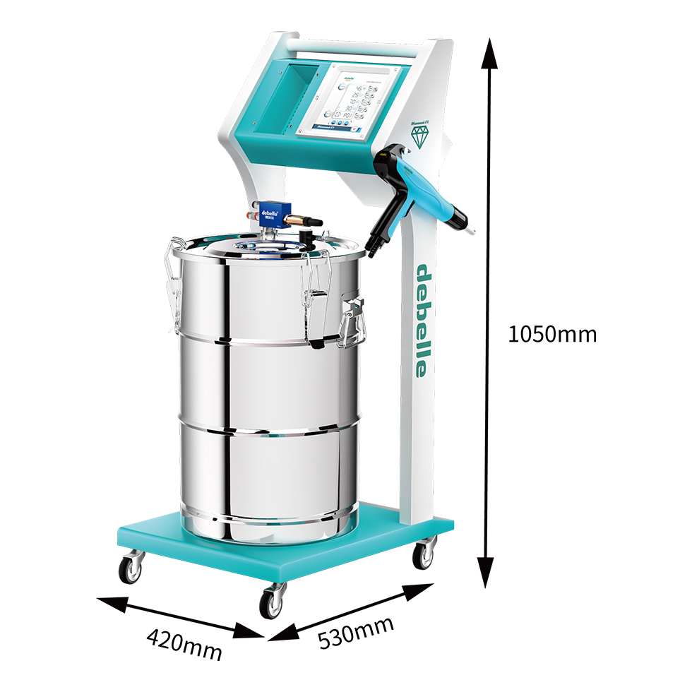 F1-Diamond manual powder coating gun