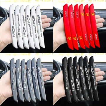 6Pcs Auto Car Door Edge Protection Guards Buffer Trim Molding Protection Strip Scratch Protector Car Door Crash Bar for BMW Audi