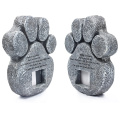 Pet Memorial Stone Paw Print Photo Frame Grave Pet Monument Tombstone For Dogs Cats Animal Funeral Tombstone