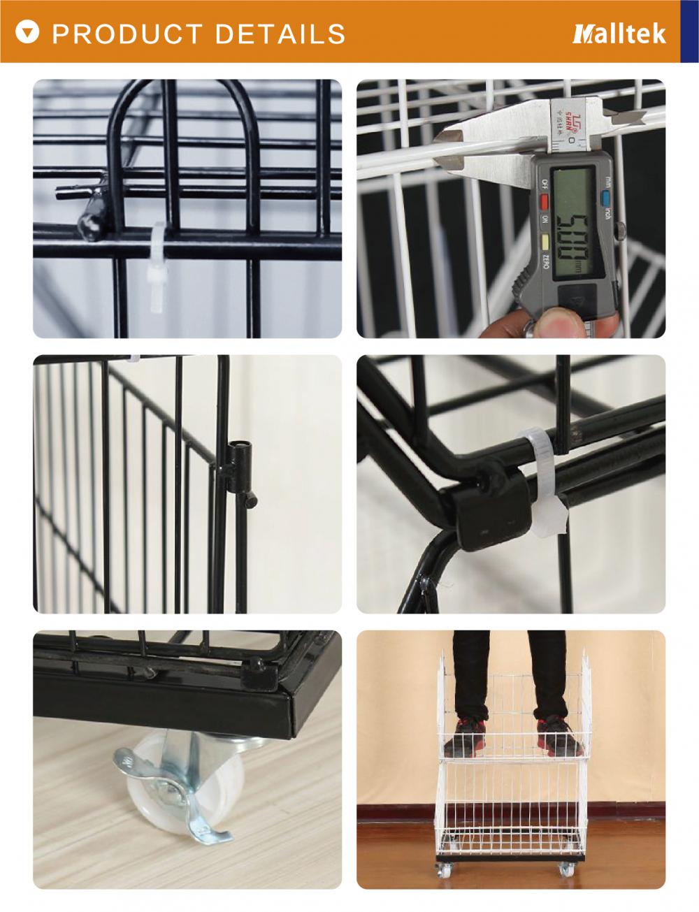 Dismountable Supermarket  Promotion cage with Wheels