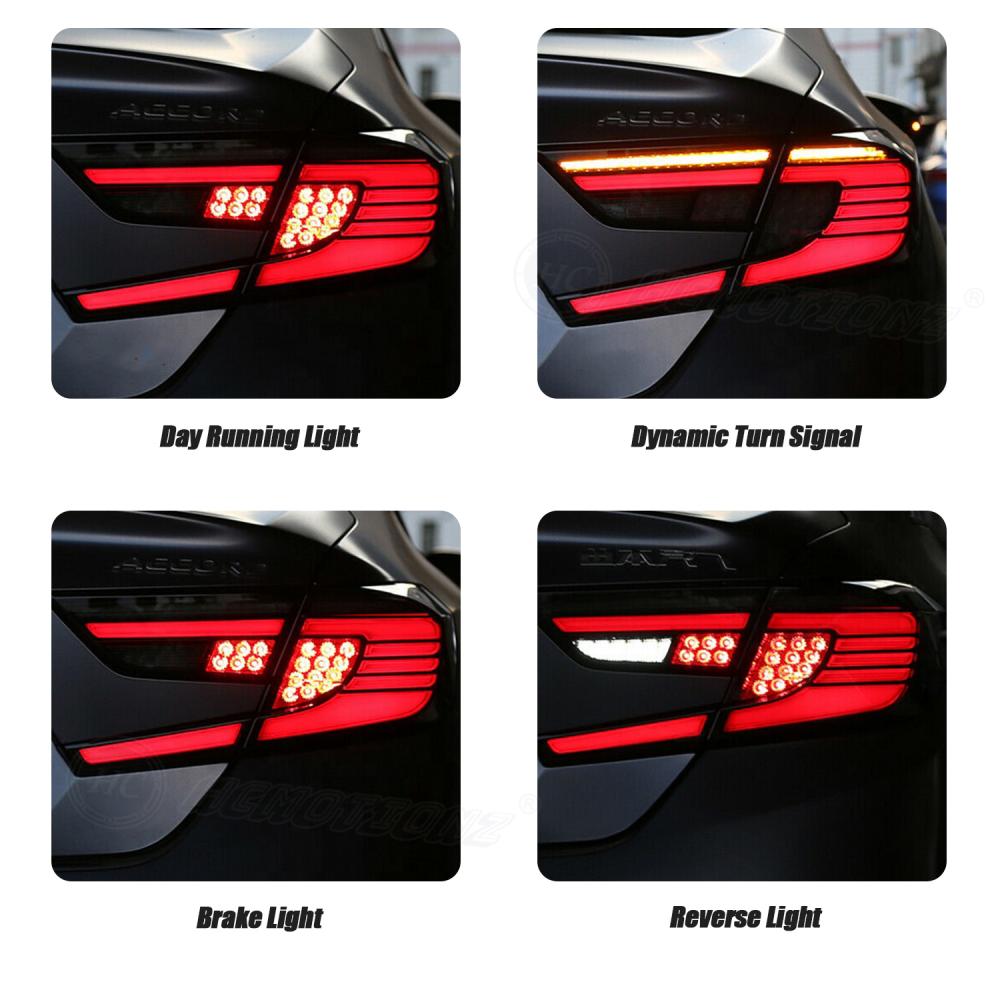 HCMOTIONZ RGB LED Taillights For Honda Accord 2018-2023