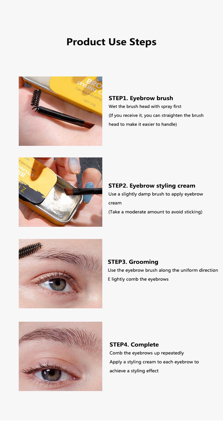 Wild Brows Makeup Eyebrow Setting Gel Waterproof Lasting Eyebrow Gel Eyebrow Makeup Balm Styling Brows Soap TSLM2