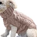 Simple Warm Cat Dog Sweater Turtleneck Knitted Pet Costume Autumn Winter Clothes Pet Products Fashion Dog Clothing