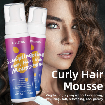 Bellezon Hair Foam Mousse Styling product Strong Hold Hair Mousse Define Curly Hair Finishing Anti-Frizz Fixative Styling cream