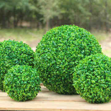 40cm Green Grass Ball Plastic Plants Ornament Party Decoration Garden Decor Wedding Decoration Artificial Flowers DIY Grass Ball