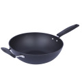 Legendary cast iron true stainless steel wok slightly non-stick uncoated wok universal pot with fine cast iron wok