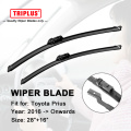 Wiper Blade for TOYOTA PRIUS (2016-Onwards) 1set 28"+16", Car Flat Aero Beam Windscreen Wiper Frameless Soft Boneless Blades