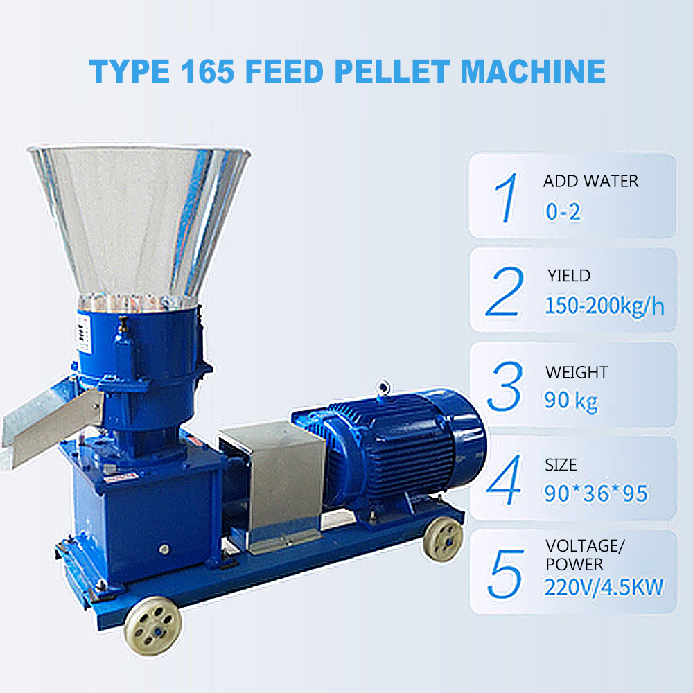 220V 380V Pellet Mill Multi-function Feed Food Pellet Making Machine Household Animal Feed Granulator 150kg/h-200kg/h