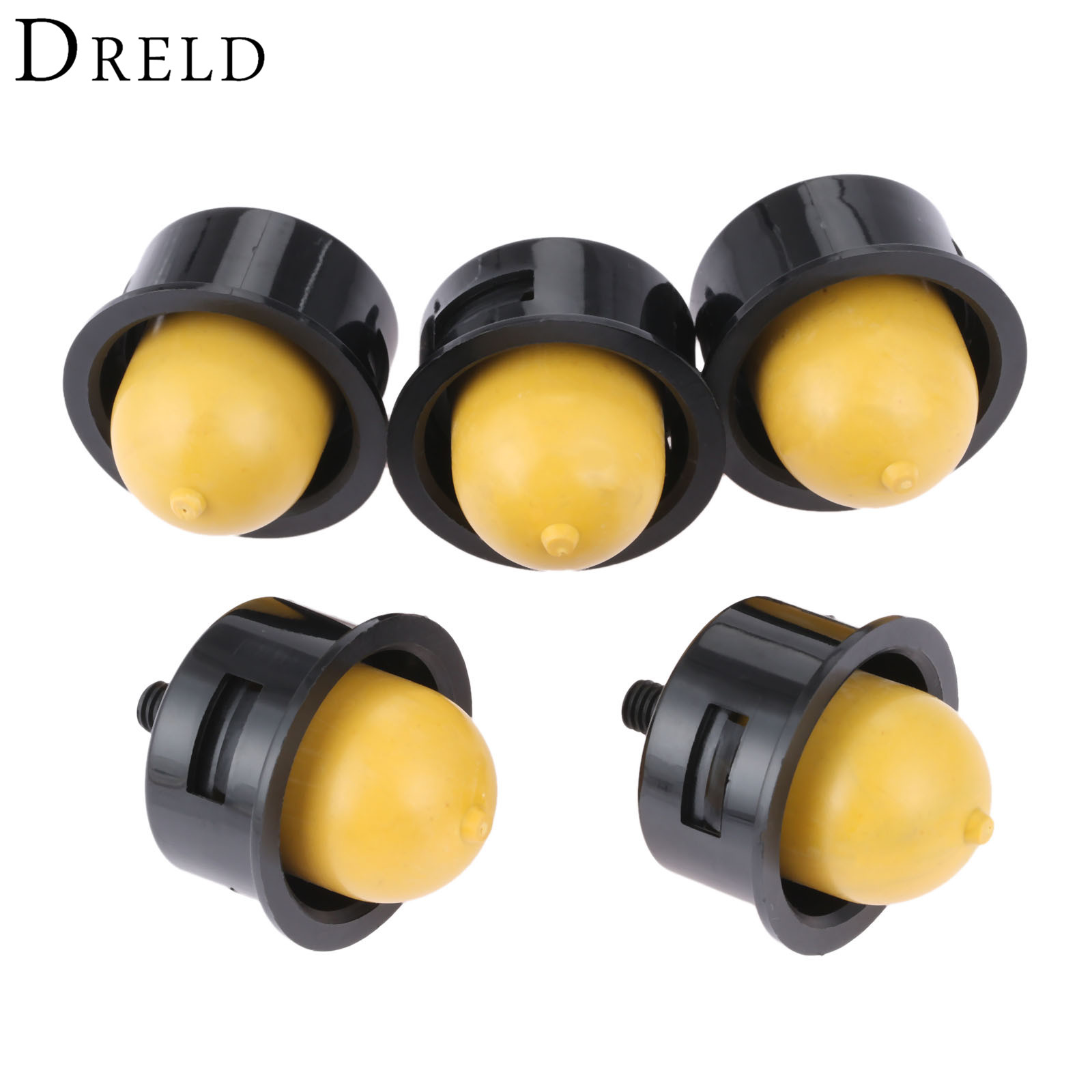 DRELD 5Pcs Carburetor Lawn Mower Primer Bulb with Steel Bolt For Lawnmower Blower Engine Replacment Chainsaws Garden Tools Parts