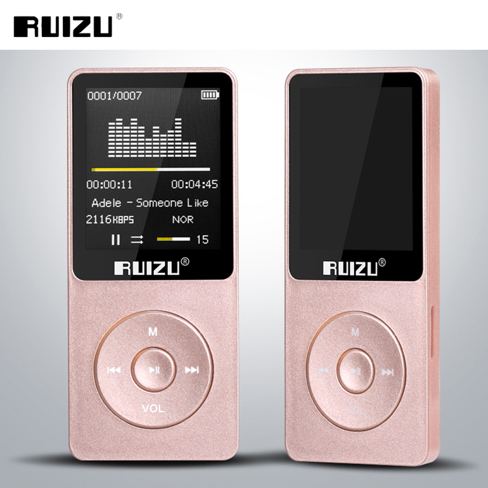 Original RUIZU X02 English Version MP3 Player 4GB 8GB 16GB Music Player With FM Radio Video E-book Portable MP3 Support TF Card