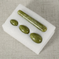 Natural Green Jade Yoni Eggs Drilled Pleasure Wand Helu Jade Massager Kegel Exercise Vaginal Ben Wa Ball Guasha Massage Stone