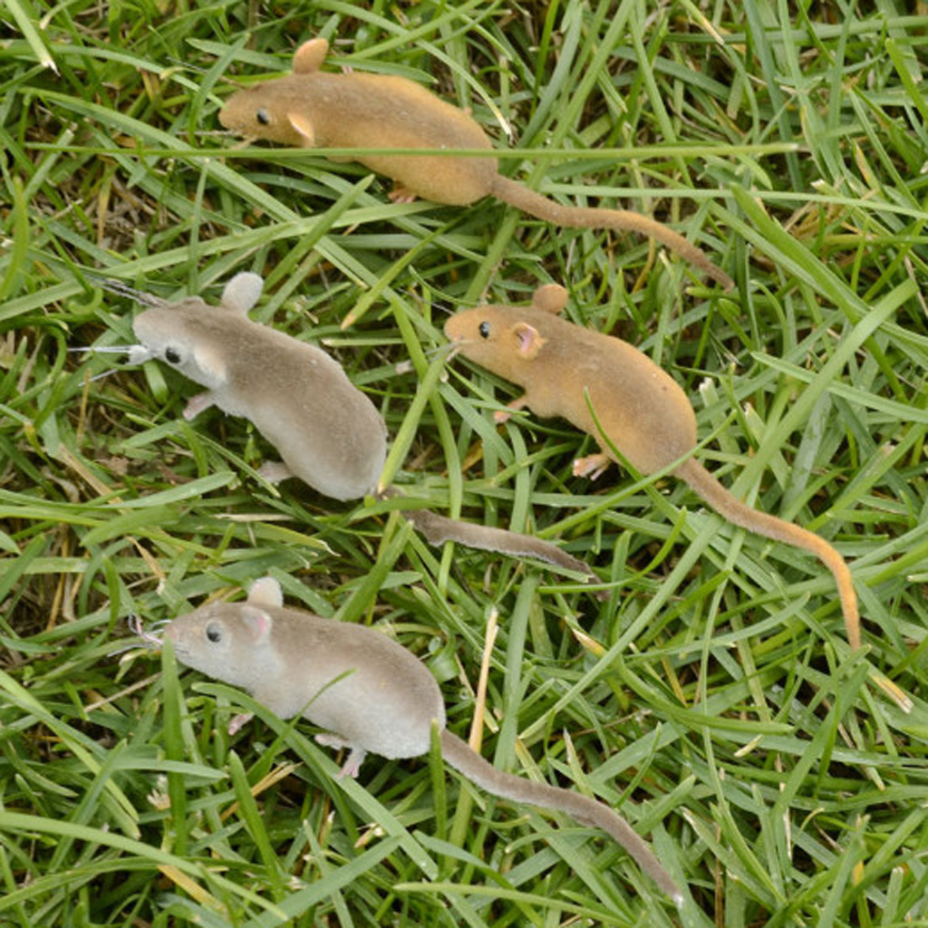 Vivid Mouse Imitation Animal Fridge Magnet Toys Outdoor Garden Lawn Tree Decor Flower Pot Miniature Craft Statues Random Color