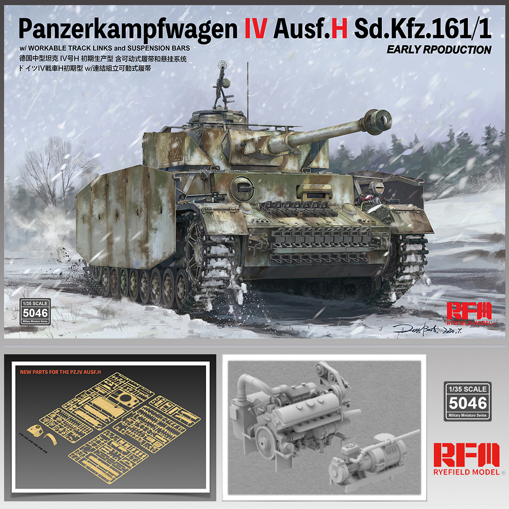[Rye Field Model] Ryefield Model RFM RM-5046 1/35 Pz.Kpfw.IV Ausf.H Sd.Kfz.161/1