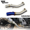 Slip On Motorcycle Exhaust System Middle Pipe Connect Mid Escape Moto Tube Muffler For SUZUKI GSX250R GSX 250R 250 GSX250 DL250