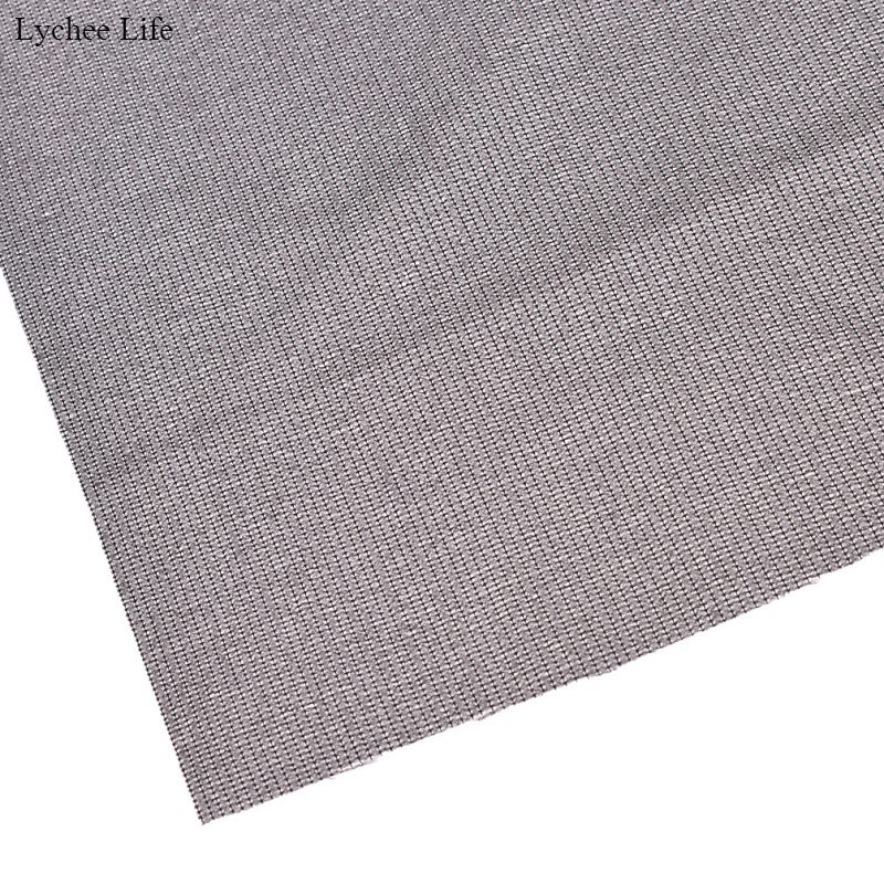 Lychee Life 100x112cm Black White Stretch Fabric Knitted Iron On Interfacing For Garment Diy Sewing Crafts