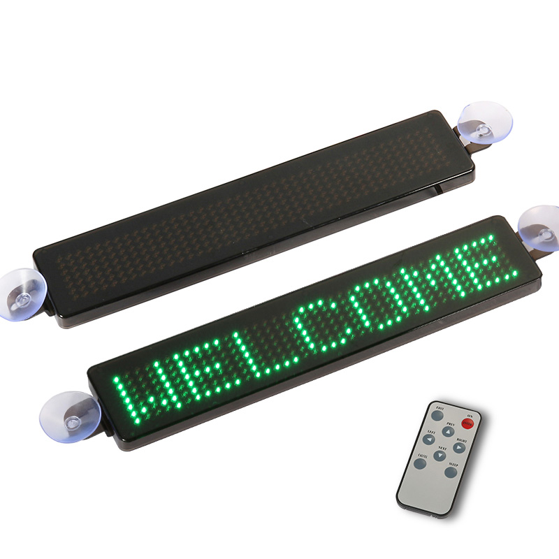 12V programmable car LED display advertising scrolling message vehicle taxi LED window sign remote control with sucking disk