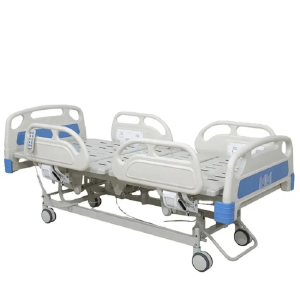 Hospital Comfortable Bed With Wheels And Central Braking