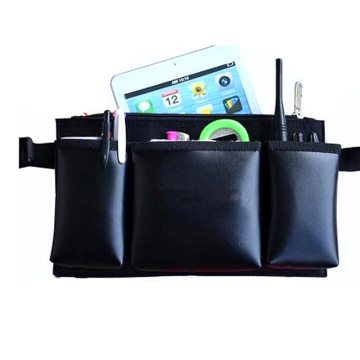 Customized Walkie Talkie Storage Bag Multifunction KTV Bar Waiter Leather Waist Pack Tool Bag