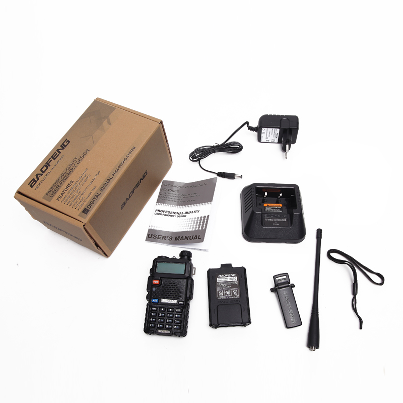 Baofeng BF-UV5R Amateur Radio Portable Walkie Talkie Pofung UV-5R 5W FM VHF/UHF Dual Band Two Way Ham Radio UV 5R Transmitter