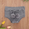 Cute New Autumn Winter Newborn Baby Shorts Pants Infant Kids Kintted Elastic Band Shorts With Balls Toddler Triangle Trouser