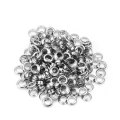 200Pcs Silver Tone Metal 8mm Garment Eyelet Ilhoses Scrapbooking DIY Embelishment Eyelet DIY Clothes Apparel Sewing