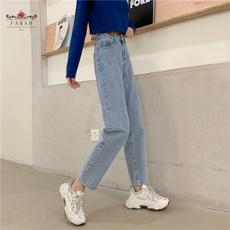 Women Jeans High Waist Straight Pants Wide Leg Denim Pants Plus Size Loose Casual Vintage Trousers Fashion Harajuku Lady Clothes