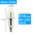 Silver Oval 45LED