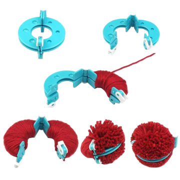 Newly 8 Pcs Pompom Maker Kit Knitting Crafts Different Sizes Plush Ball Making Tool TE889