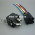 shhworldsea 1set =1pcs relay+1pcs reley socket car Auto Truck 12V 12 Volt DC 40A AMP Relay & Socket SPDT 5Pin