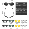 Classic Driving Photochromic Sunglasses Men Brand Polarized Chameleon Discoloration Sun glasses for men Anti-glare Goggles