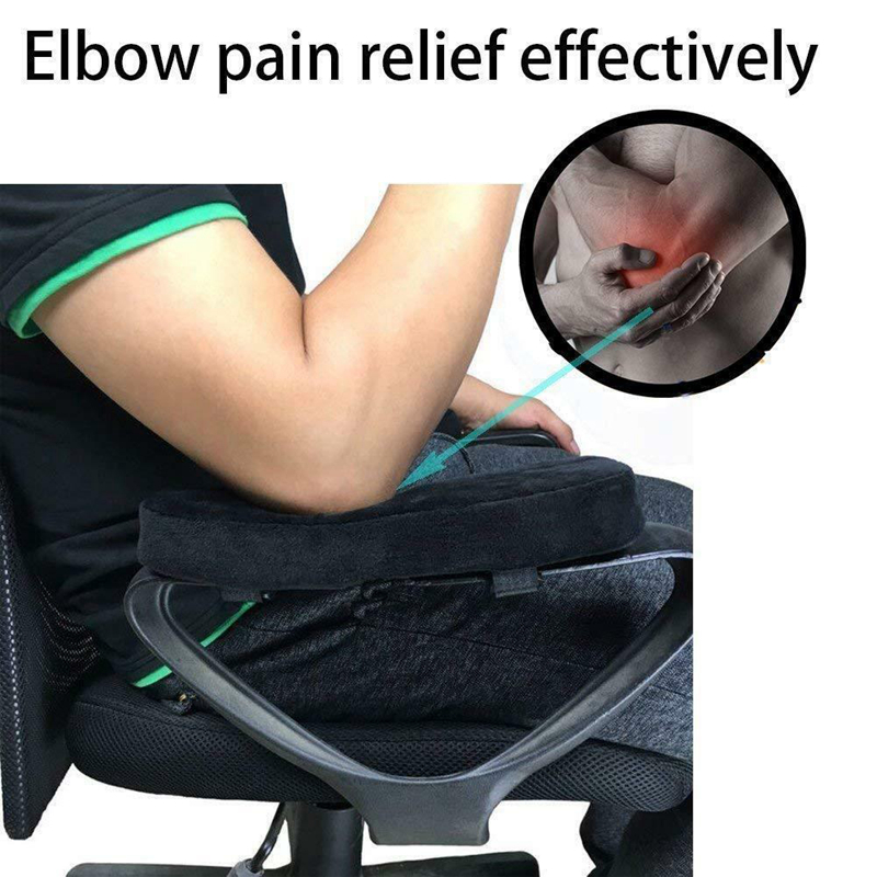2Pcs Chair Armrest Pad Memory Foam Comfy Office Elbows Comfy Armrest Pads Chair Arm Rest Cover for Protector Armchair