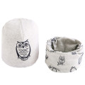 gray owl hat scarf