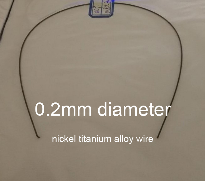 0.2mm nitinol Memory wire Medical grade NiTi shape memory line chromel alloy nickel titanium alloy wire Fishing gear tip bar