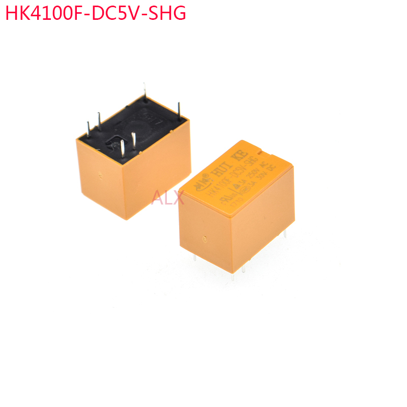 5PCS POWER relay HK4100F-DC5V-SHG 3A 6pin 5V realys hk4100F-DC5V HK4100F 5V