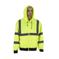 simple fleece hi vis sweatshirt with pockets