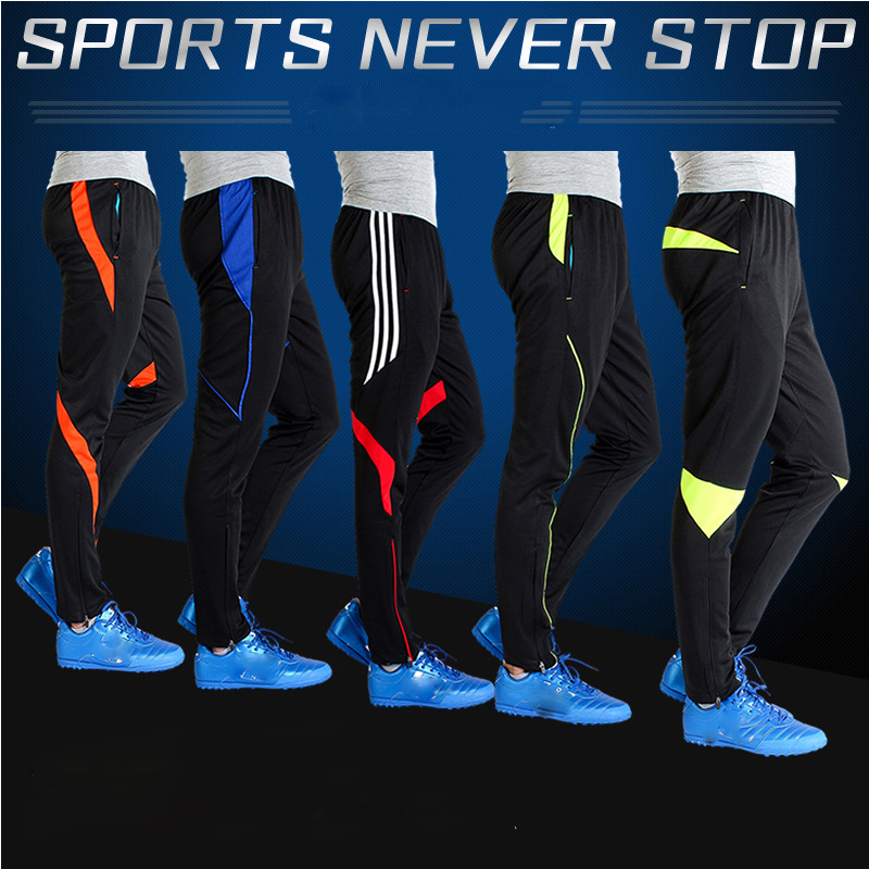 Football pants men's sports training pants collect calves summer chidren's running pants Slim breathable size xxs-4xl
