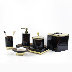 premium marble bathroom bottles