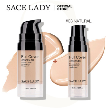 SACE LADY Full Cover Concealer Cream Waterproof Makeup Liquid Corrector Eye Dark Circles Make Up Face Base Cosmetics Wholesale