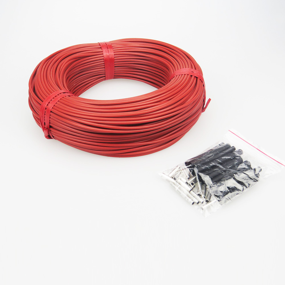 100M infrared heating cable system of 12K 3mm Silicone carbon fiber heating wire electric hotline for floor heating