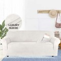New Suede Fabric Sofa Cover Solid Color Elastic All-inclusive Waterproof Slipcover for Living room Furniture Stretch Couch Capa