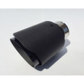 Car Carbon Muffler Tip Exhaust System Universal Straight Stainless Black Exhaust Pipe Mufflers Multi-size For Akrapovic