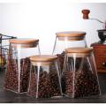 Heat-Resistant Glass Tea Containers Square Glass Storage Jar Glass Bottle kitchen storage container storage containers