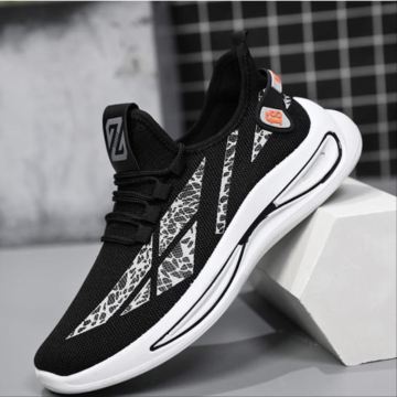 Men's shoes casual shoes lazy shoes autumn and winter tennis shoes all black work shoes men's walking shoes trend to work