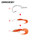 DAGEZI 50pcs/lot Spring Lock Pin Crank Hook Fishing Connector Stainless Steel Swivels & Snap Soft Bait Fishing Accessories pesca